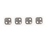 Cabilock 4piezas Funda Protectora De Lente De Teléfono Diseño De Rhinestone Compatible Mini Protección De Lente Trasera Estilo Elegante Duradero Para Mantener La Alta Resolución De