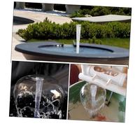 Cabilock 4piezas Mini Cabezal De Fuente Boquilla Pequeña Transparente para Piscina Aireador Estanque De Jardín Rociador para Mesa
