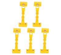 Cabilock 5 Clips de Pintura de Doble Cabeza Giratorios para Tableros de Dibujo, Multifuncionales para Bocetos y Fotos, Plástico Resistente, Color Negro, Uso Artístico y Oficina