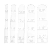 Cabilock 5 guías de profundidad de rodillos: Juego de herramientas para de arcoíris acrílicos (5 tamaños diferentes para aretes o joyas de arcilla polimérica).