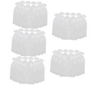 Cabilock 5 Juegos Juego De 5 Bolsas De Organza para Botellas De Vino Calentador De Botellas Portátil Suministros para Vino para De Bolsas Transparentes 12 Uds * 5