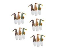 Cabilock 5 Juegos Juego De Botellas De Vino De Acción De Gracias Bebedor para Botellas De Vino Envoltura para Botellas De Vino Funda para Vino Portador Decorativo para 3 Piezas * 5