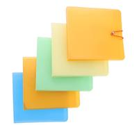 Cabilock 5 Piezas caja de 12 cds organizador cd caja cd caso carpetas de CD encuadernadora cajas organizadoras carpeta de dvd bolsa de carpeta de CD dvd hoja suelta aglutinante