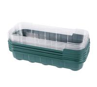 Cabilock 5 Piezas Caja De Plántulas Bandeja De Vivero Bandeja De Germinación De Plántulas Las Plantas De Interior Viven En El Interior Inicio Verduras Caja De Cría El Plastico con Cubierta