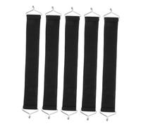 Cabilock 5 Piezas Cinturones Reforzados para Silla Reclinable Negro Correas Antidesgarro para Reparación y Refuerzo de Sillas Lounge Accesorio Resistente y Portátil para Camping y
