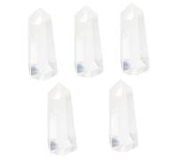 Cabilock 5 Piezas Cristal Natural Seis Accesorios para peceras Tanques Planta Cristales decoración de Peces Bol Estrella Piedra de Cristal Natural de Escritorio artesanía de Piedra