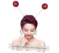 Cabilock 5 Piezas Diademas con Bolas de Espuma Decorativas Accesorio de Cabello Lindo para Adultos y Flexible y Seguro para Bodas y Ocasiones Festivas