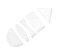 Cabilock 5 piezas Kit de Lentes Ópticas Transparentes Convexas y Cóncavas para Enseñanza de Física Acrílico Duradero Herramienta Educativa para Experimentos de Refracción y Convergencia de