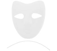 Cabilock 5 Piezas Máscara de Papel para Pintar, Diseño en Blanco, Juego | Uso Versátil en Fiestas Temáticas y Teatro, Estilo Creativo Único, Apta para Manualidades y Rol