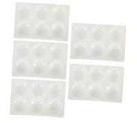 Cabilock 5 piezas Plato de Porcelana para Laboratorio con Orificios Placa de Reacción Cerámica Compacta para Pruebas Químicas para Experimentos Química