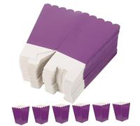 Cabilock 50 Bolsas Reutilizables Para Palomitas De Maíz Color Para Fiestas Navidad Películas Papel 250 G Color Y Morado