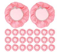 Cabilock 50 Fundas Protectoras para Alarma contra Incendios, Cubiertas Antipolvo de Plástico Rojo 1.5 Mm de Grosor y 10 Cm de Diámetro, Protección para Detectores de Humo en Hogar