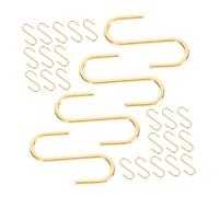 Cabilock 50 Ganchos Pequeños Para Joyería: Ganchos De Hierro En Forma De S Para Colgar Llaves, Carteras Y Adornos. Perchas De Almacenamiento Que Ahorran Espacio En La Pared.
