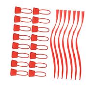 Cabilock 50 Piezas Bolsas De Malla para Productos Bolsa De Malla De Plástico para Frutas y Mariscos Rojas para Compras para Uso Cocina