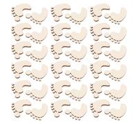 Cabilock 50 Piezas de Rodajas de Madera Huellas para Manualidades, Listas para Decorar y Teñir, Ideales para Scrapbooking y Decoupage