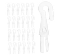 Cabilock 50 Piezas Ganchos Aleación para Varillas de Persianas Resistentes y Fáciles de Instalar Diseño Elegante para Cortinas y Toldos Gancho Práctico para Rieles y Colgar Persianas