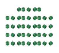 Cabilock 50 Unidades Cordal de Guitarra Acústica de Metal Verde con Cuentas para Cuerdas Clásicas, Conexión Segura y Mejora de Pureza de Sonido para Guitarra Folk
