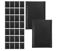 Cabilock 50 Unidades Sobres Acolchados Negros con Burbujas Resistentes al Agua y Autoadhesivos Sobres de Envío Gruesos y Antirrobo para Uso Comercial y Personal Paquete de Unidades