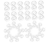 Cabilock 500 piezas Clips Para Pulseras De Bandas Elásticas S Conectores Transparentes Para Kit De Pulseras DIY Manualidades