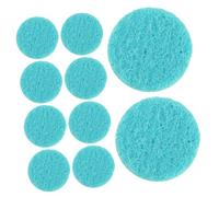 Cabilock 50piezas Almohadillas Difusoras De Aceites Esenciales Almohadillas Aromáticas Sin Aroma Para Humidificador Colgantes De Algodón Reemplazo Fácil