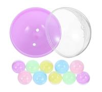 Cabilock 50piezas Cápsula De Color Macarrón Transparente Pequeñas Redondas Vacías De Plástico Contenedores De Bolas Para Máquina Expendedora Para Guardar Dulces De Juguete y Recuerdos