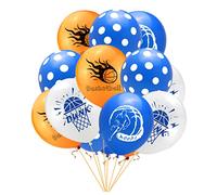 Cabilock 50Piezas Globos de Baloncesto de Látex para Decoración de Fiestas Diseño Naranja Atmosfera