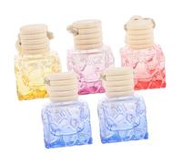 Cabilock 5piezas Ambientador Coche Botellas De Aromaterapia Colgante Para Espejo