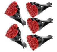 Cabilock 5piezas Clips Ambientador Corazón Coche Difusor Ventilación Decoración