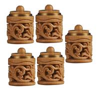 Cabilock 5piezas Colgante De Aromaterapia De Madera Difusor Vintage Para Accesorio Decorativo Para y Para y Automóvil