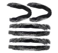 Cabilock 6 Amortiguadores de Cuerda para Recurvo Tradicional Amortiguador de Vibraciones de Piel de Conejo, Reducción de Ruido, Equipo de Tiro al Aire Libre para Mayor Precisión