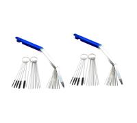 Cabilock 6 Juegos Kit de Herramientas de Limpieza para Carburadores con Agujas y Cepillos de Cerdas Espirales para Motocicletas y Atv Duradero y Multifunción para Eliminar Suciedad Grietas