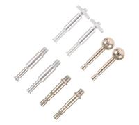 Cabilock 6 Piezas Adaptador de Rosca Metálico para Brazo Articulado y Soporte de Micrófono Cabeza Esférica, Durabilidad Resistente y Ajuste Multiángulo en Color Plata