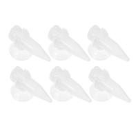 Cabilock 6 Piezas Automático Alimentador de Camarones y Peces, Comedero para Acuario de Plástico Ventosa, Alimentación Automática, Fácil de Observar el Alimento Restante, para Acuarios