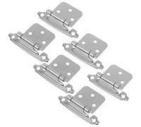 Cabilock 6 Piezas Bisagras de Resorte para Puertas de Armarios de Cocina de 1/2 Pulgada, Construcción de Acero Resistente y Diseño Versátil para Muebles y Gabinetes
