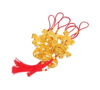Cabilock 6 Piezas Colgantes de Año Chino con Borlas Adornos Colgantes para Interior y Exterior Decoración Festiva de Primavera para Bonsái Oficina Coche y Hogar