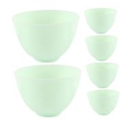 Cabilock 6 Piezas Cuencos de Silicona Suave para Mascarillas Faciales Recipientes Apilables para Mezcla DIY de Tratamientos de Piel Herramienta de Belleza para Spa y Uso Doméstico