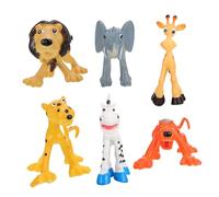 Cabilock 6 Piezas Figuras Realistas de Animales Salvajes de Plástico Juguetes Educativos para Años Modelos Didácticos para Aprendizaje y Creativo