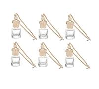 Cabilock 6 Piezas Frascos Colgantes de Perfume Decoración de Vehículo Difusor de Aromas de Transparente Neutralizador de Olores Creativo Amantes