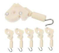 Cabilock 6 Piezas Ganchos de Control de para Cortinas Horizontal Repuesto para Mecanismo de Persiana Accesorios Prácticos y Estables Color Beige para Instalación Cortinas y