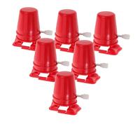 Cabilock 6 Piezas Kit Mecanismo de Relojería para Robot Caminante Rojo Movimiento Dinámico y Patas Mecánicas para Manualidades Infantiles Juguete Educativo DIY para Proyectos Creativos