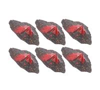 Cabilock 6 Piezas modelo de volcán conformado falso juguete de volcán para decoración modelos de adornos de volcán de simulación ornamento volcánico el plastico