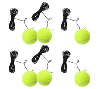 Cabilock 6 Piezas Pelota de Tenis con Cuerda para Entrenamiento Kit Portátil Rebote Resistente para Principiantes Herramienta Práctica para Entrenamiento Individual Casa y Exteriores