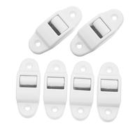 Cabilock 6 Piezas Rieles de guía ciega Veneciana Guía para el Obturador de Rodillos Limpiador de obturadores de Cepillo de plástico de Correa White