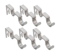 Cabilock 6 Piezas Soporte De Barra De Cortina para Pared Soporte Central para Barras De Cortina para Ventanas y Decoración