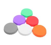 Cabilock 6 piezas Tapas de Silicona Reutilizables para Latas y Botellas Sellado Hermético para Vino Cerveza y Refrescos de Uso Casa y Fiestas
