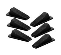 Cabilock 6 Piezas Topes De Puerta Anticolisión De Goma Cuñas De Tope Resistentes Parte Inferior Puerta Suelo