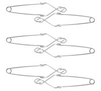 Cabilock 6 Piezas Unidades Abrazadera Metálica Laboratorio Ajustable Resistente Química Soporte Tubos Ensayo Frascos Accesorios Experimentos