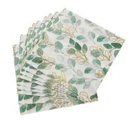 Cabilock 60 Hojas Servilleta verde patrón temático vajilla de fiesta en colores pastel servilletas de fiesta servilletas de papel Papel decorativo pulpa de madera virgen