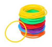 Cabilock 60 Piezas Banda de pelo de gelatina de neón Muñecas para eventos a granel Bandas de muñeca de silicona silicona lazo de pelo de fiesta muñequera gel de sílice