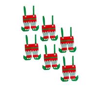 Cabilock 6piezas Bolsa de Dulces Navideña para Elfos Bolsas de Obsequio Decorativas de No Tejida Suministros para Fiestas Accesorios para Fotos Fiestas de Navidad